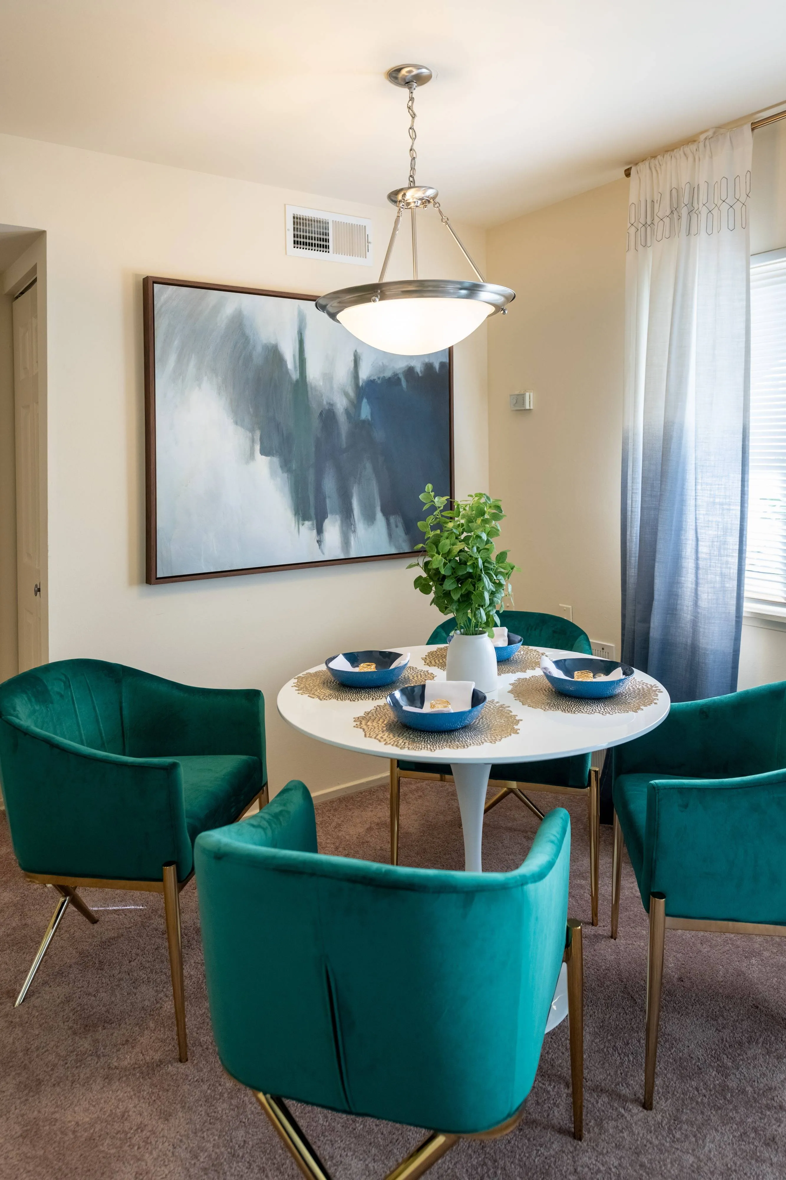 Dining area in apartment