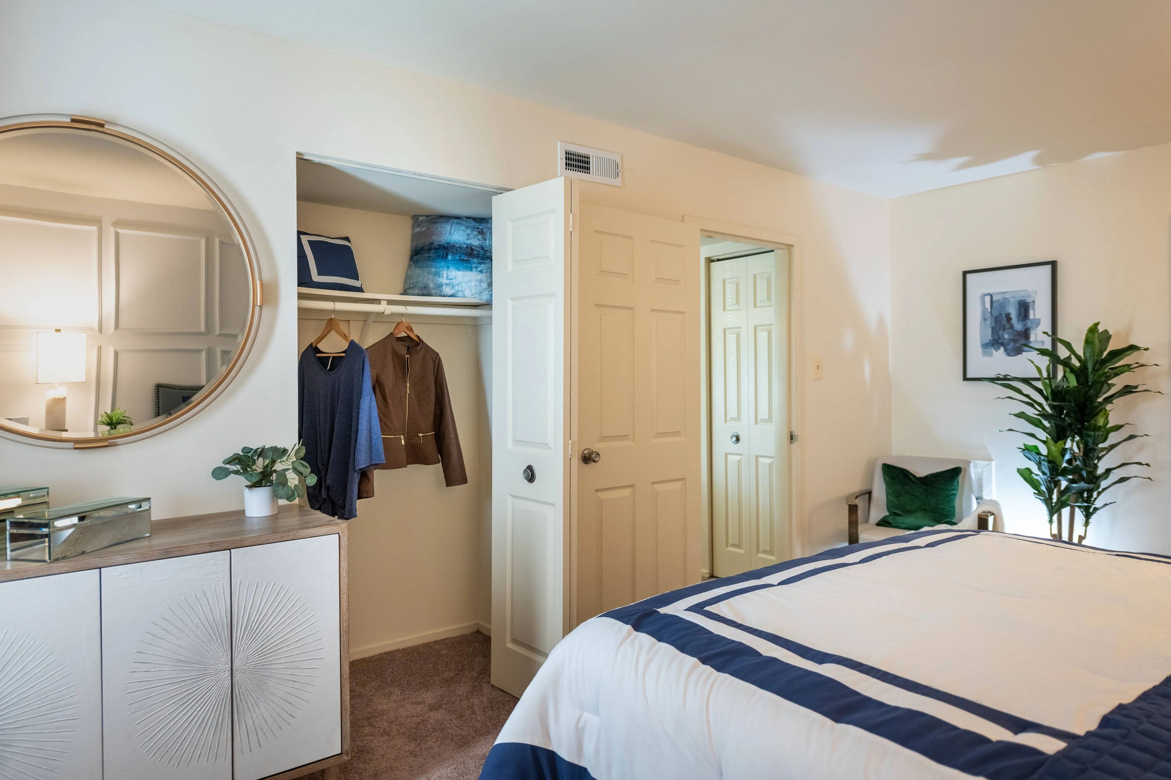 Apartment Bedroom with Closet