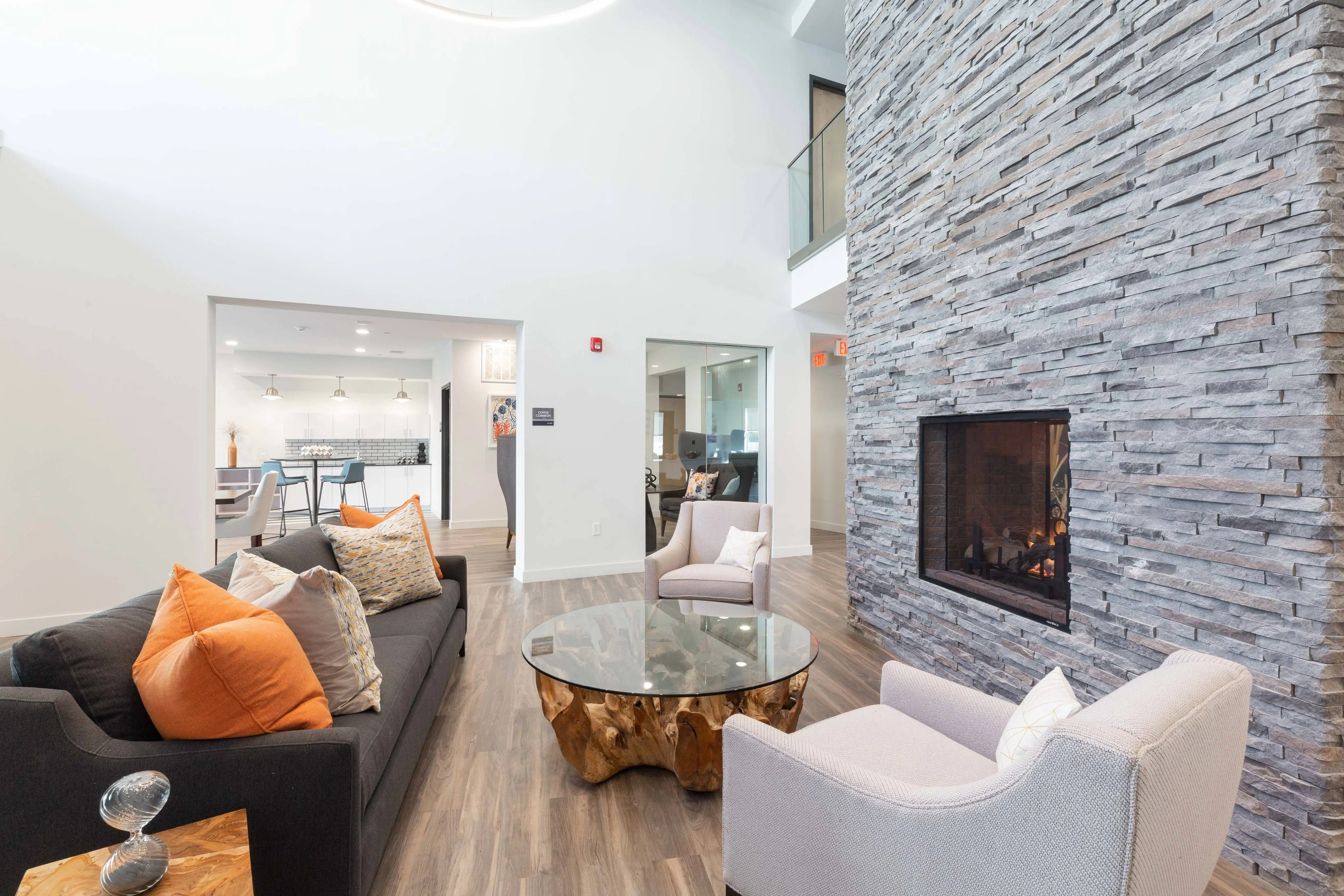 Clubroom Fireplace