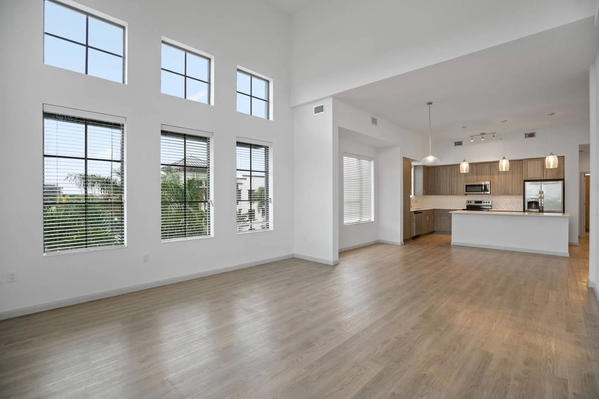 Apartment Living and Kitchen