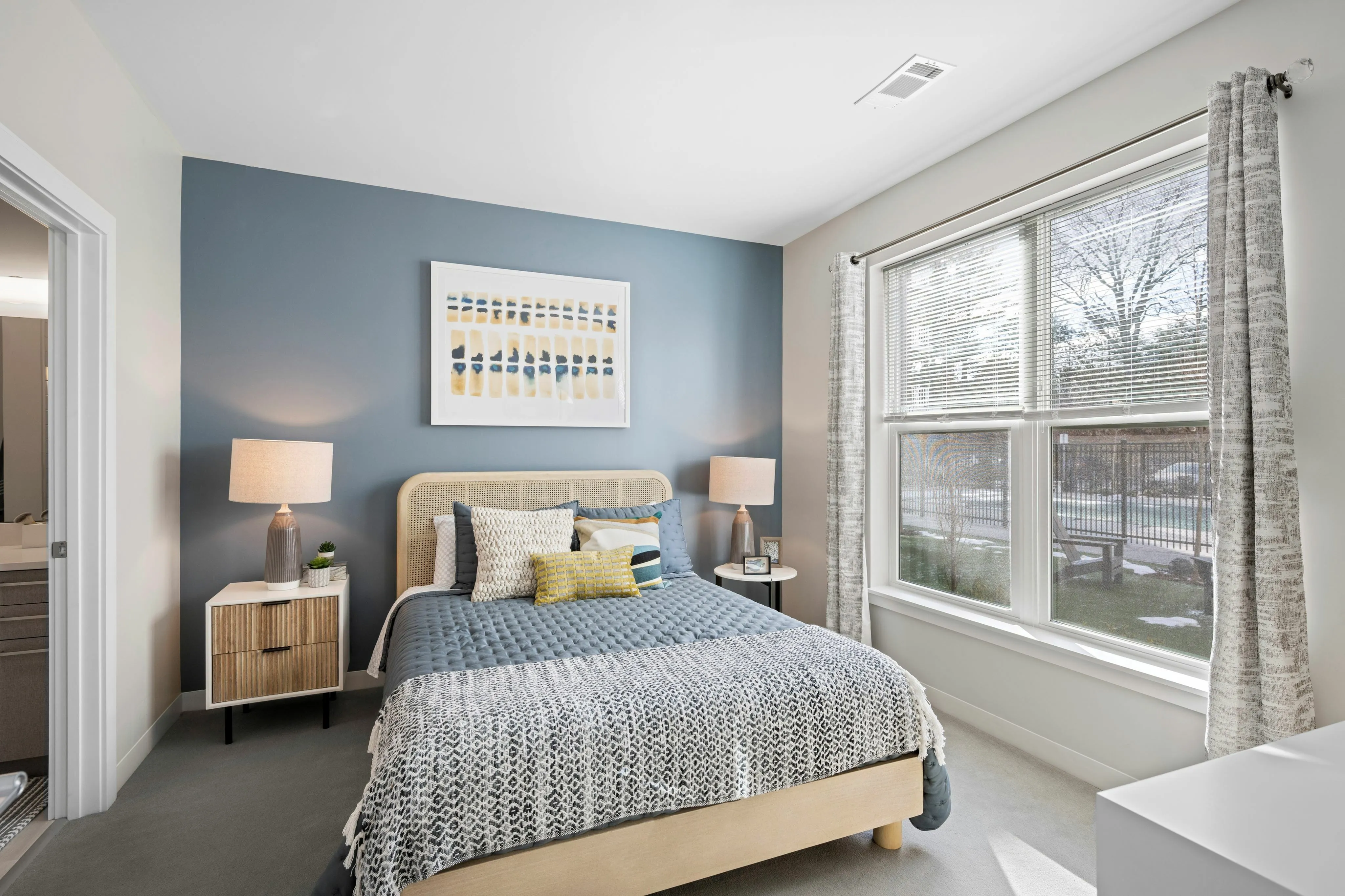 Model Bedroom at The Point at Merrimack Valley in Methuen, MA