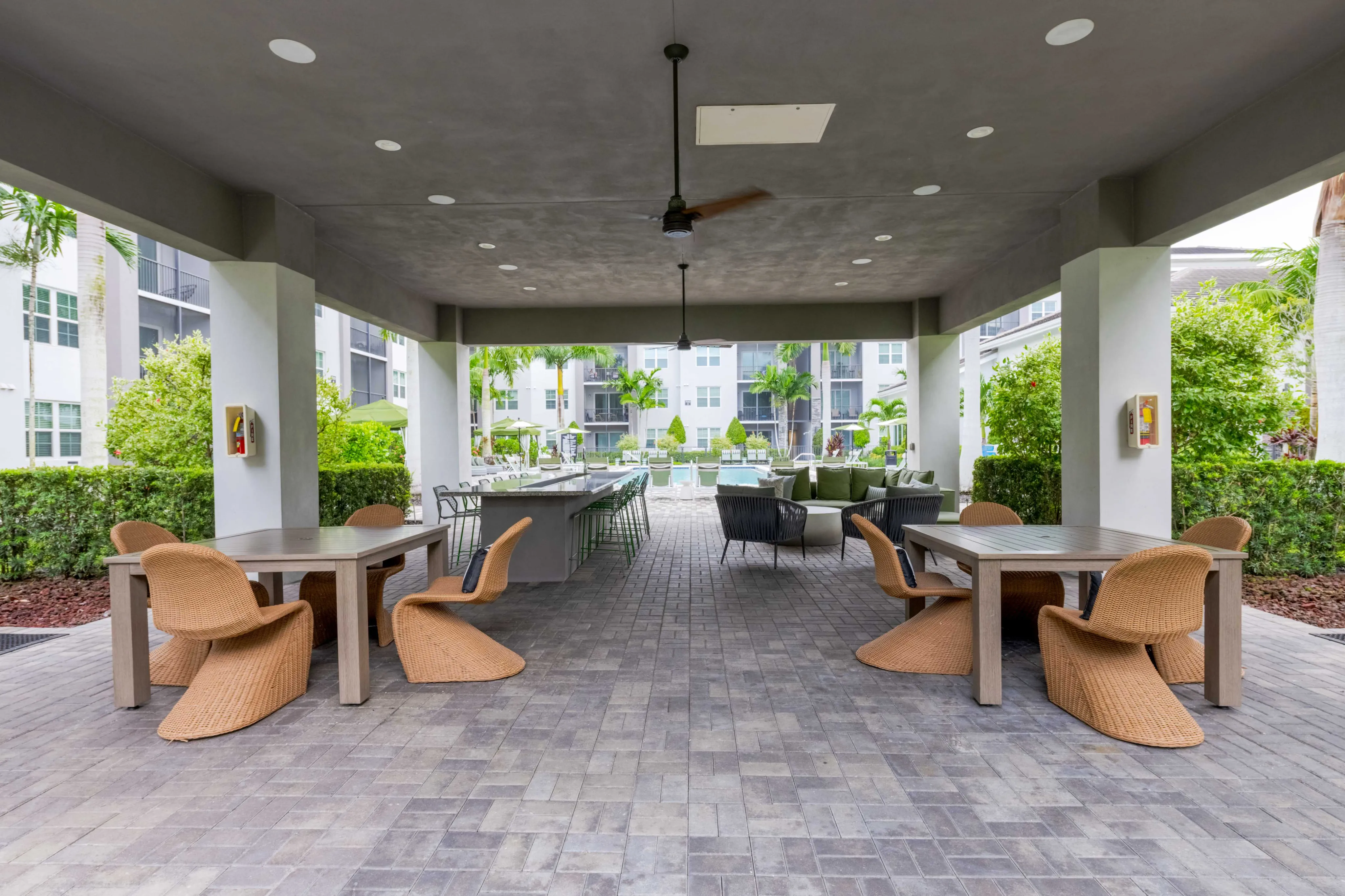 Outdoor Patio with Grills