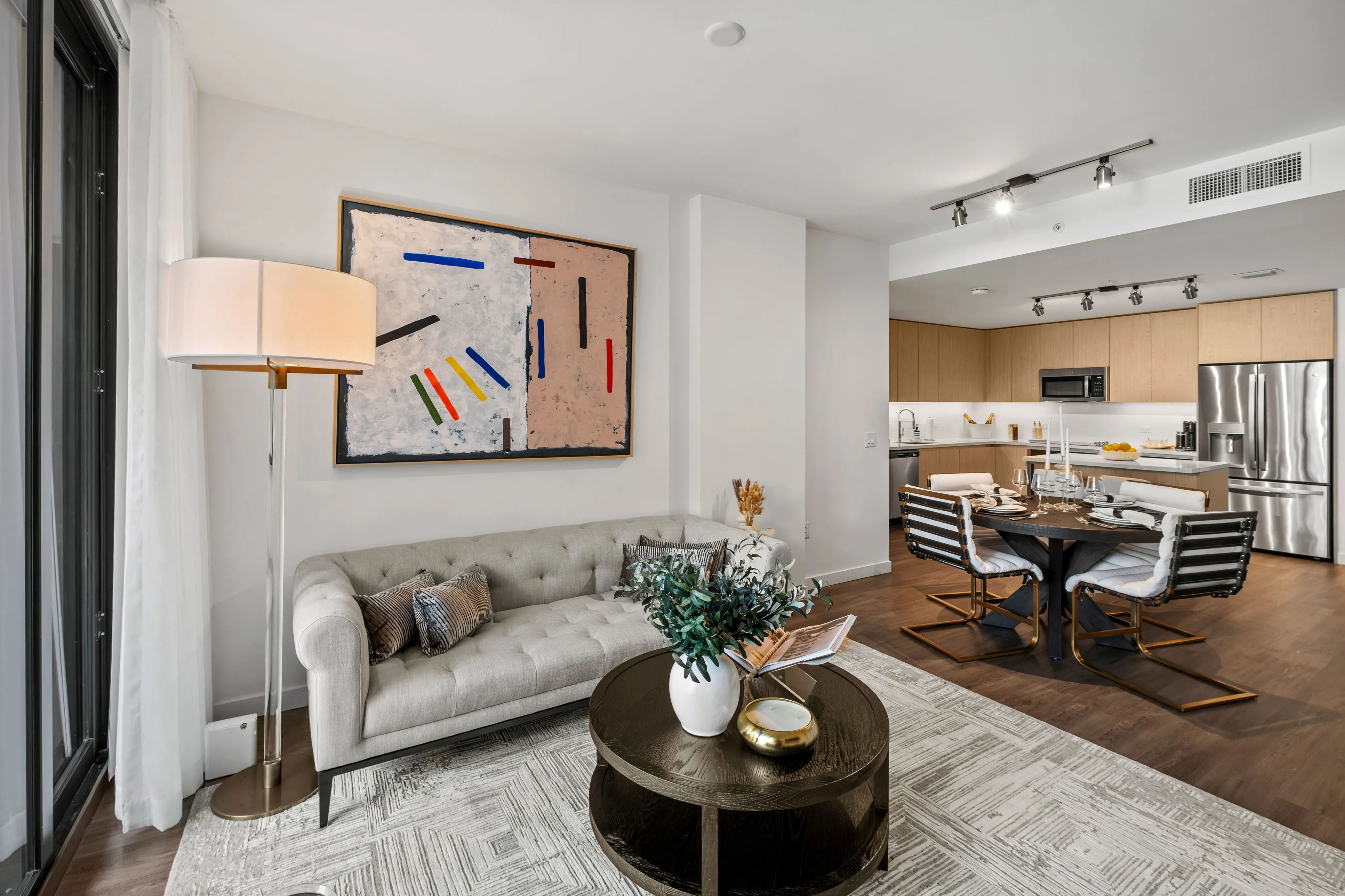 Model Living and Dining Area