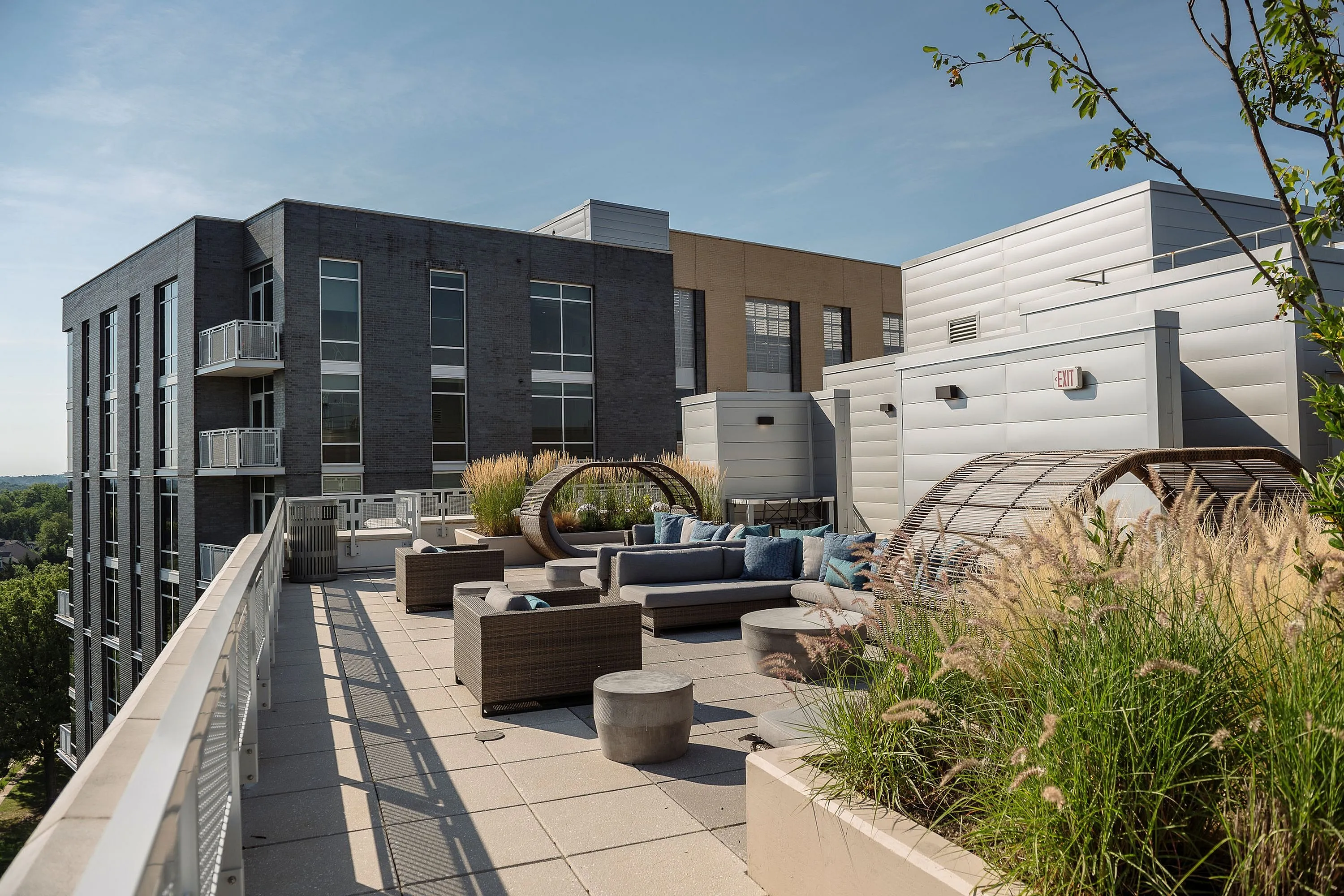 Outdoor rooftop gardens