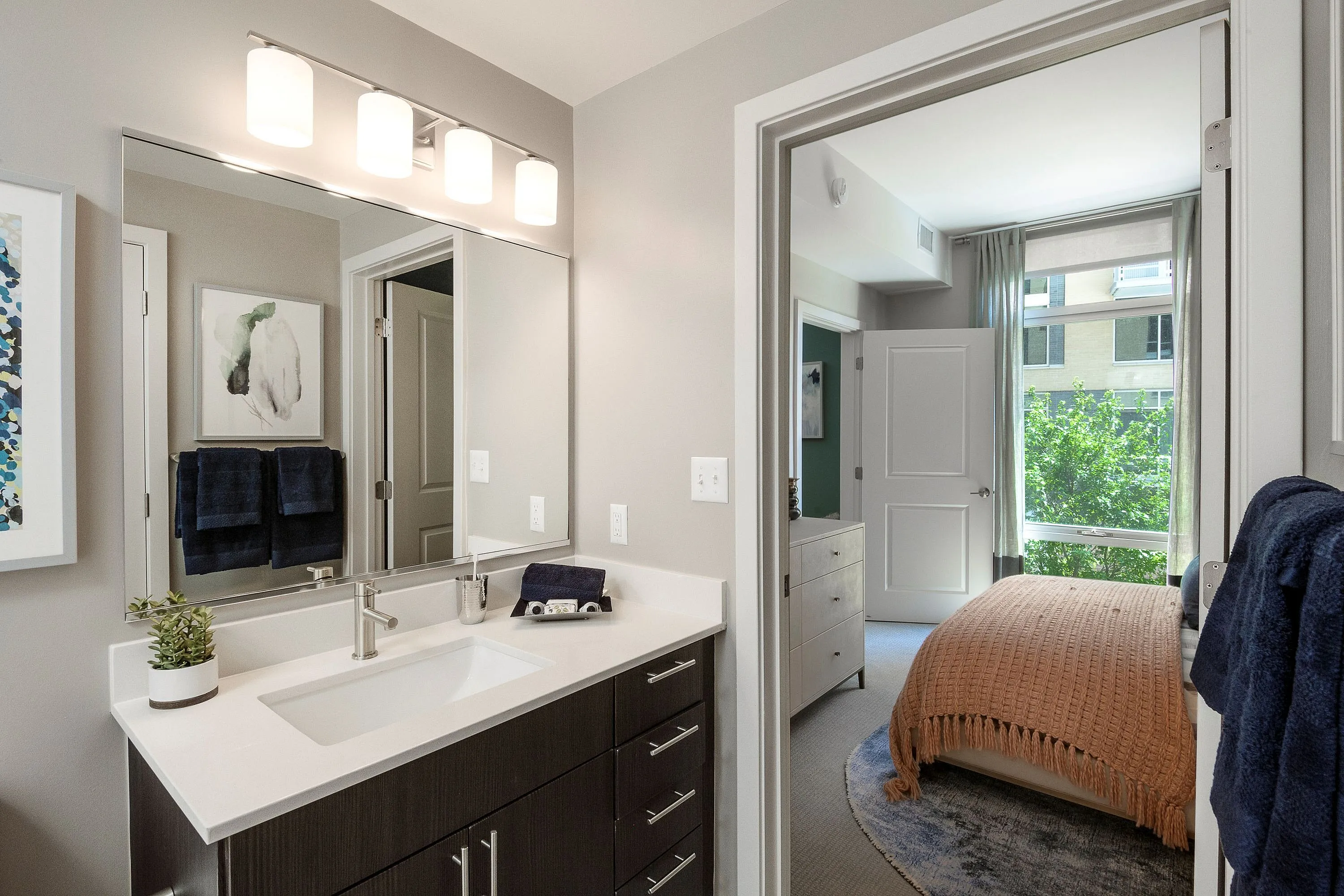 Model apartment bathroom