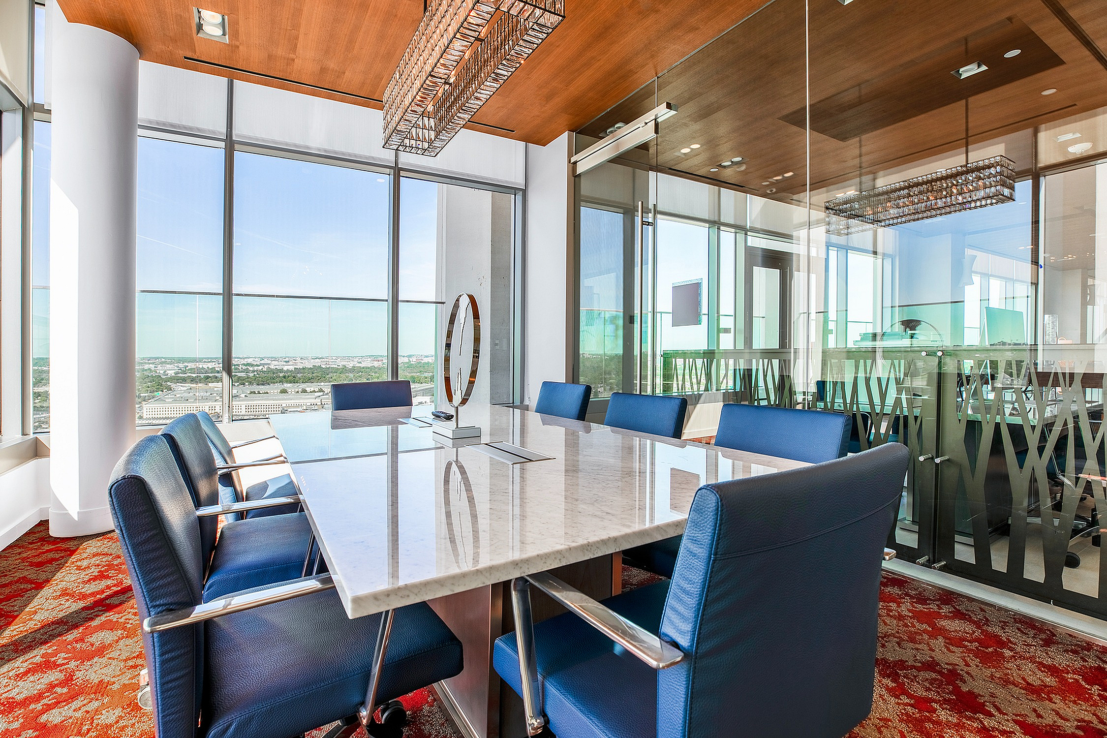 Conference table and chairs
