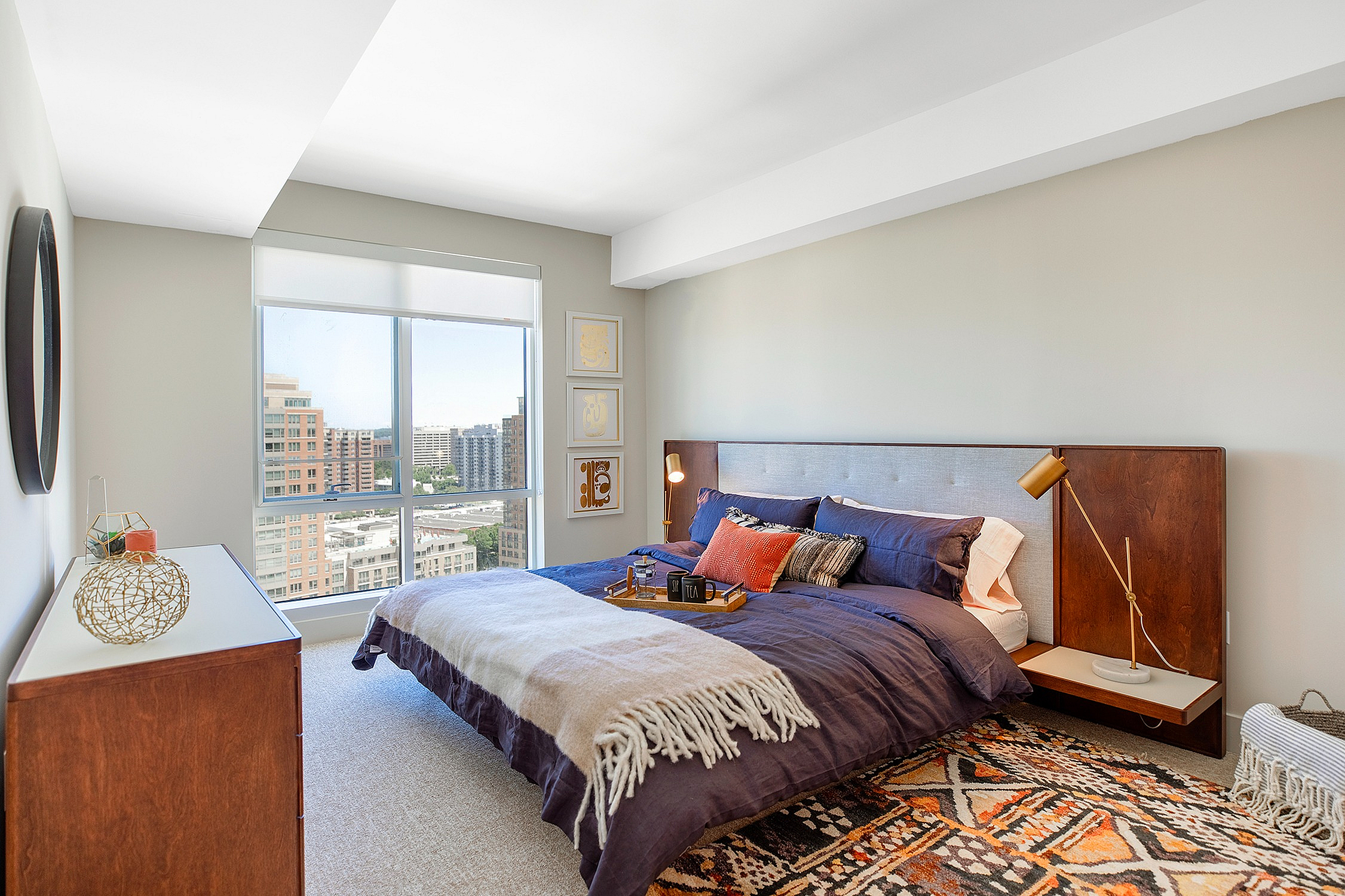 Bed and dresser