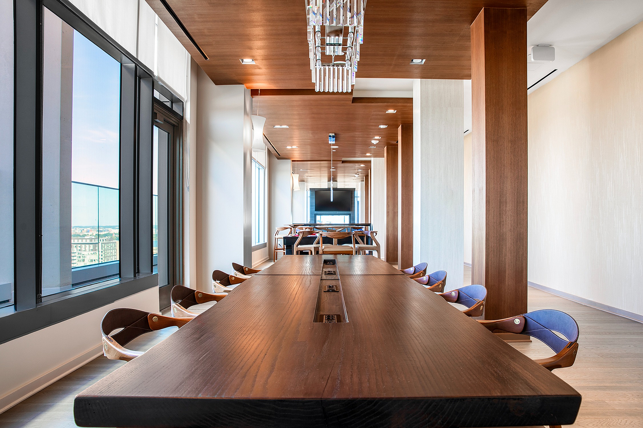 Long table and chairs
