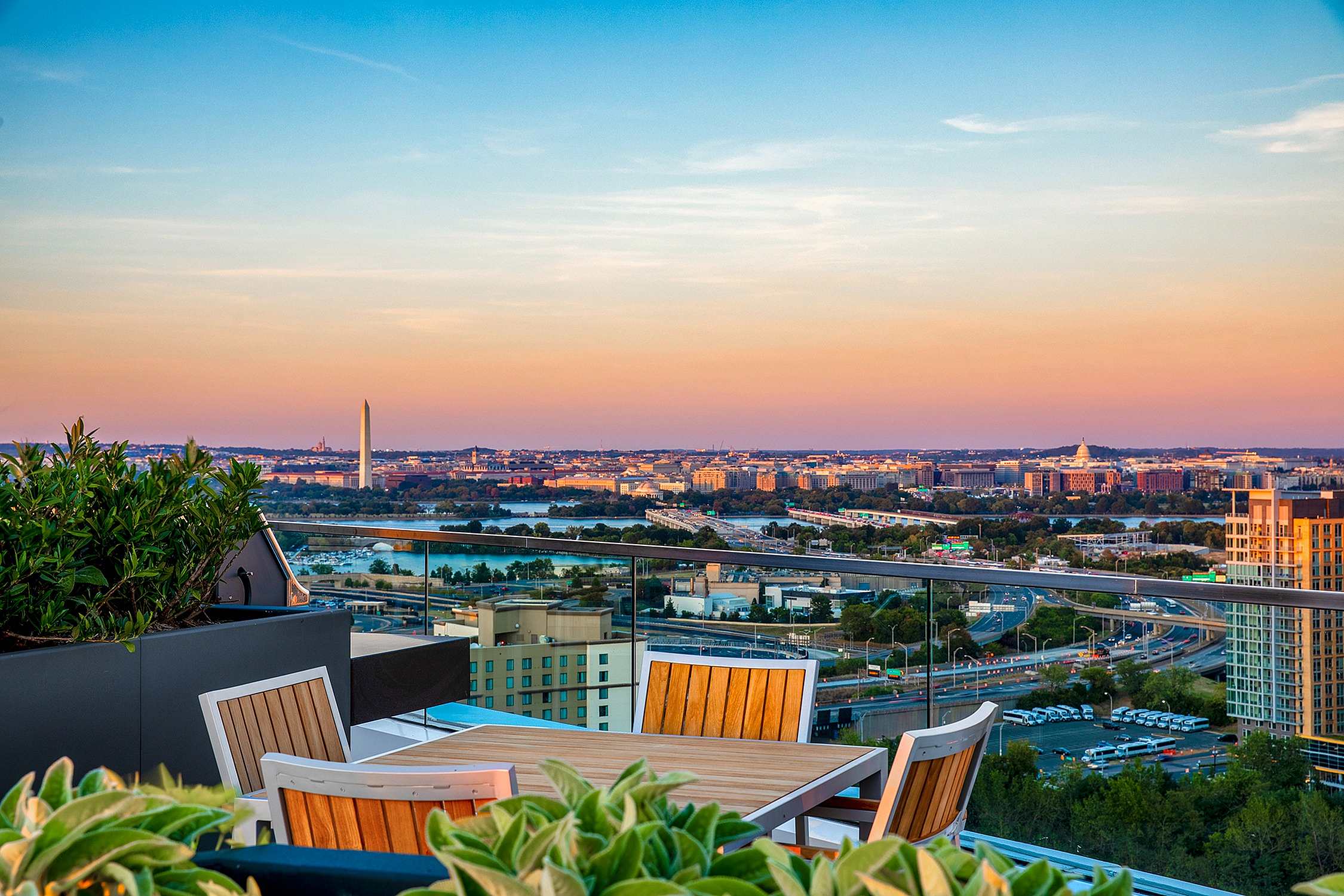 Rooftop view of DC