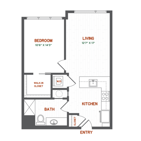 B3 | 1 Bed Apartment | The Point at Green District