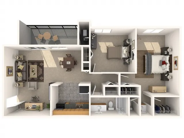 2 Bedrooms, 1.5 Baths