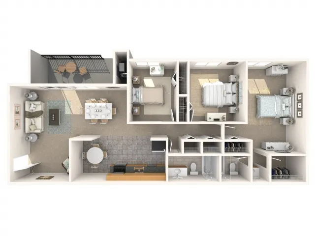 3 Bedrooms, 2 Baths