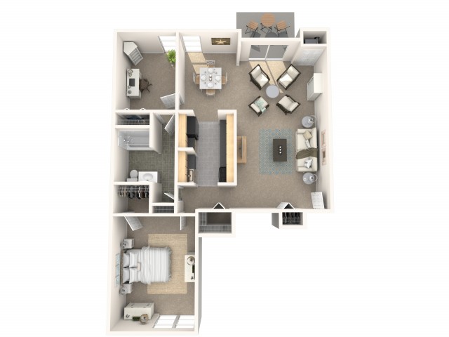 2 Bedrooms, 1 Bath