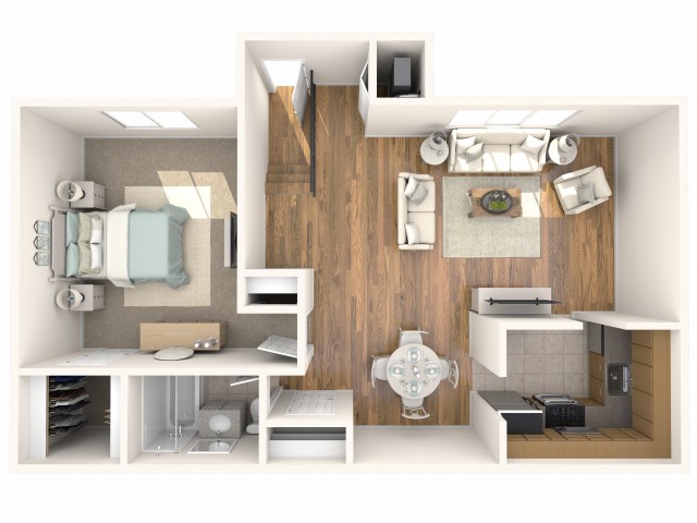 1 Bedroom, 1 Bath