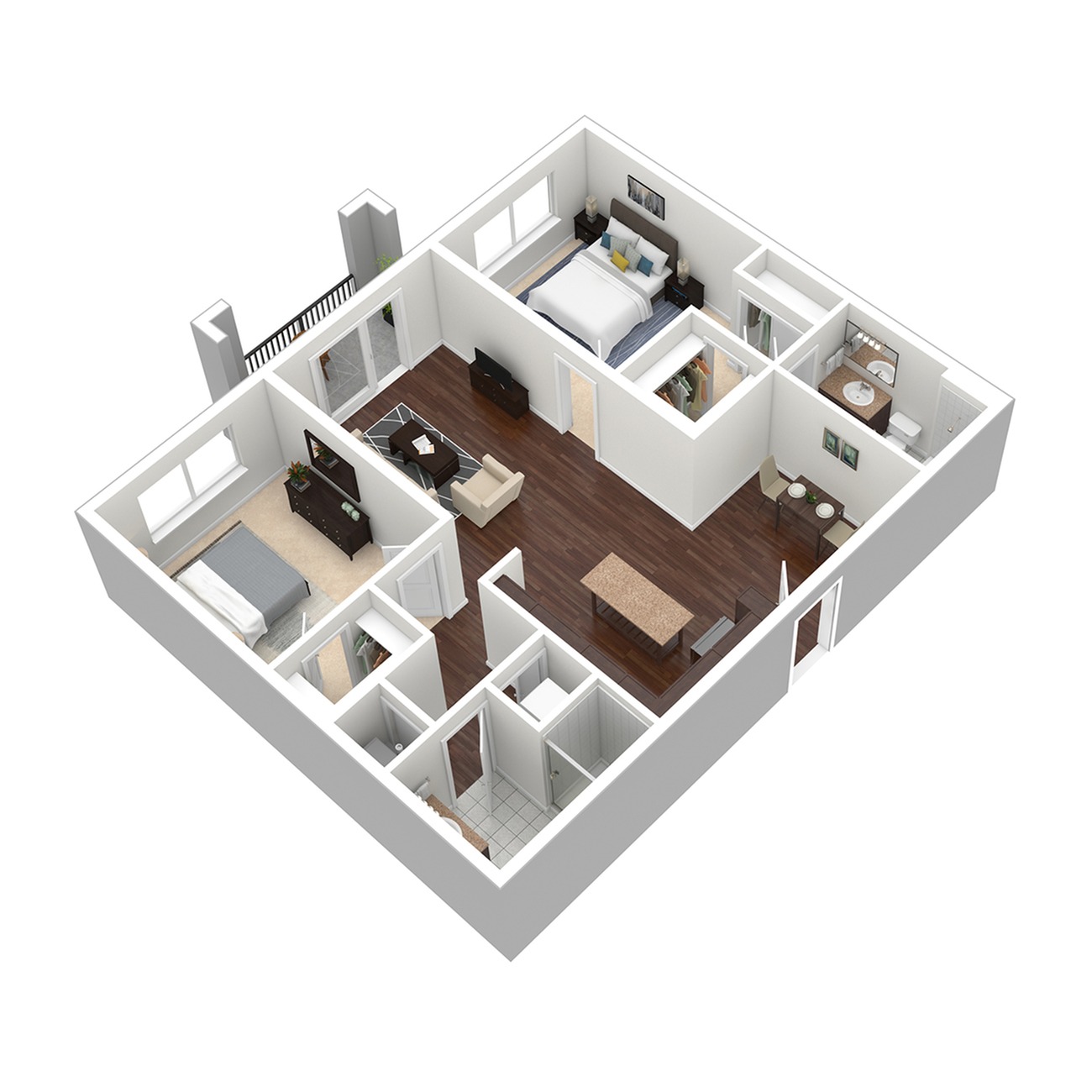 2 bedroom 2 bath