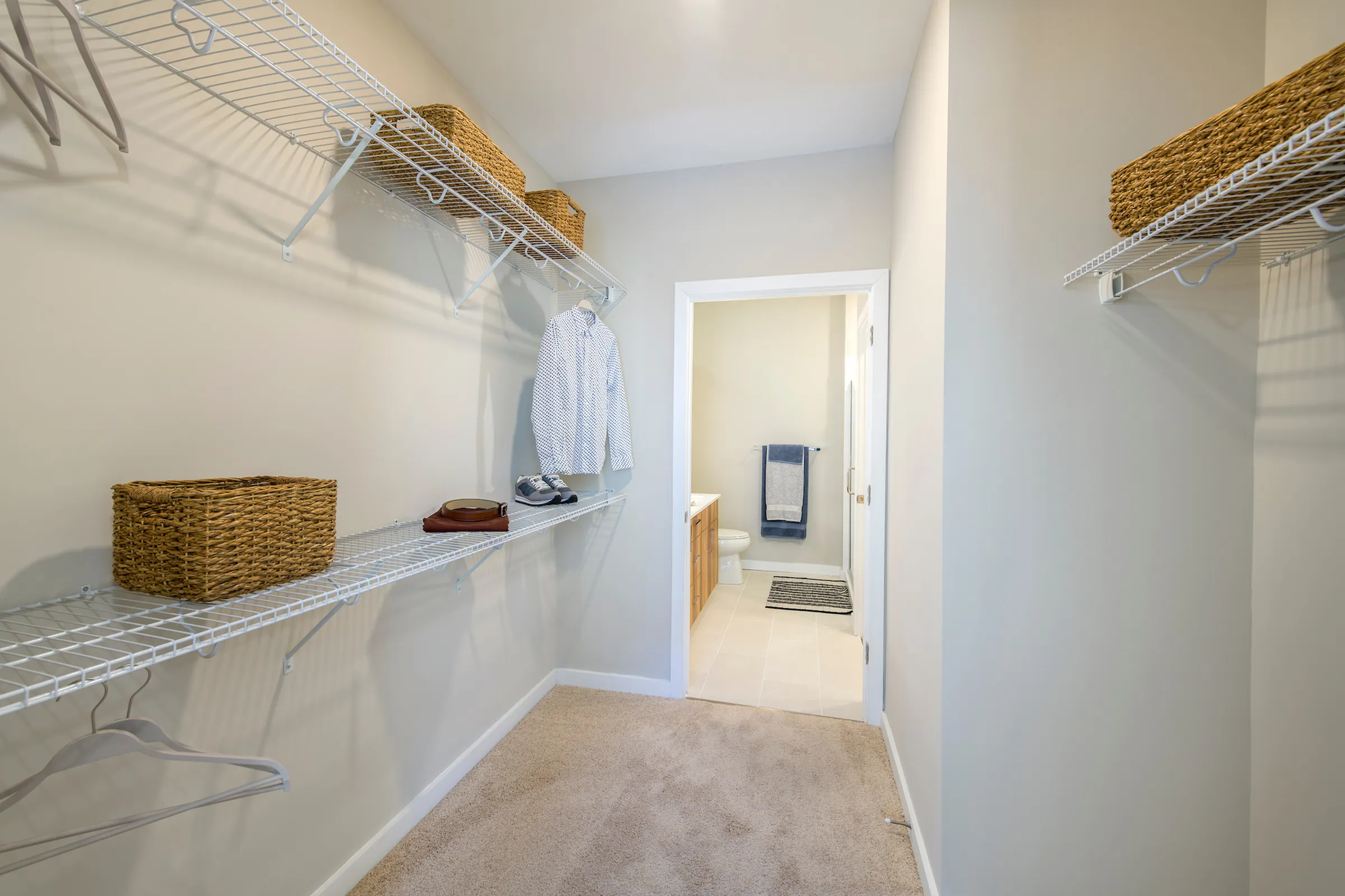 Spacious walk-in closest