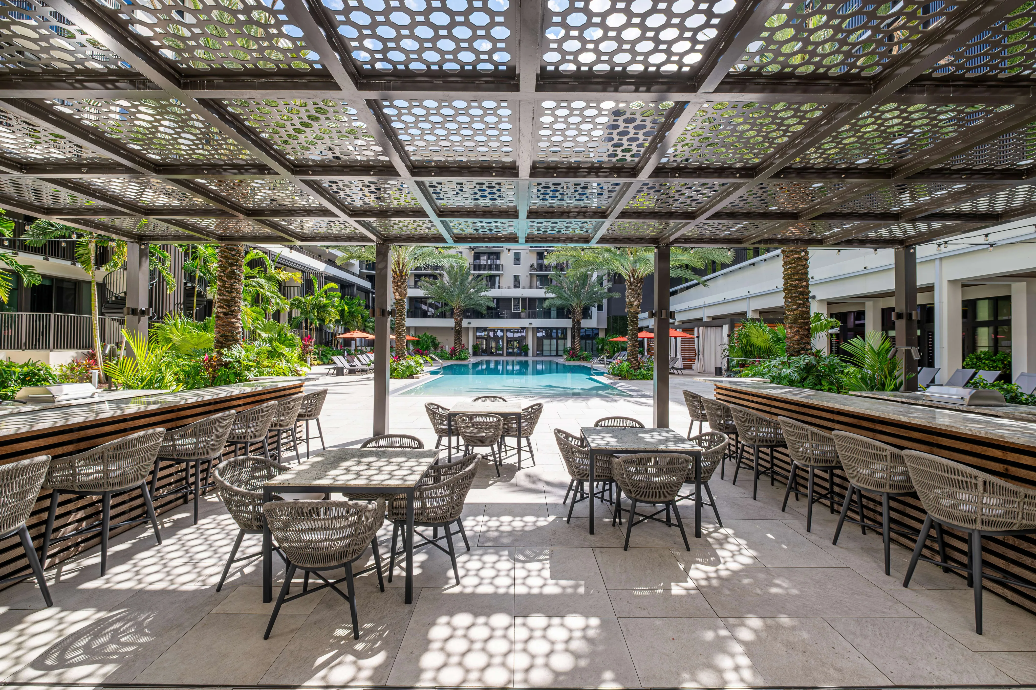 Outdoor grilling with al fresco dining