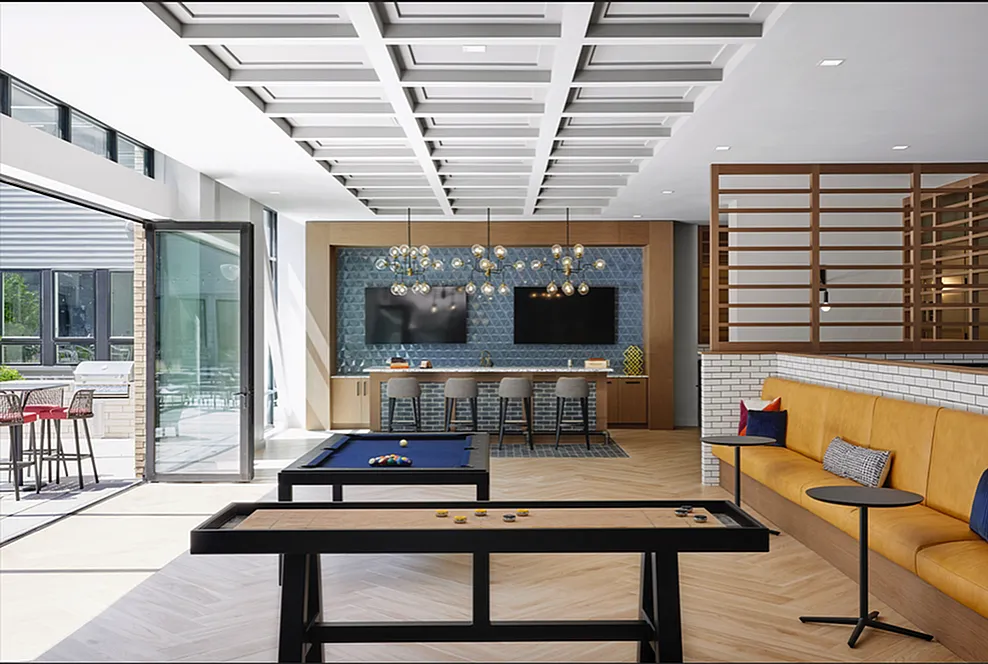 Bar and Gaming Area with Outdoor Loggia