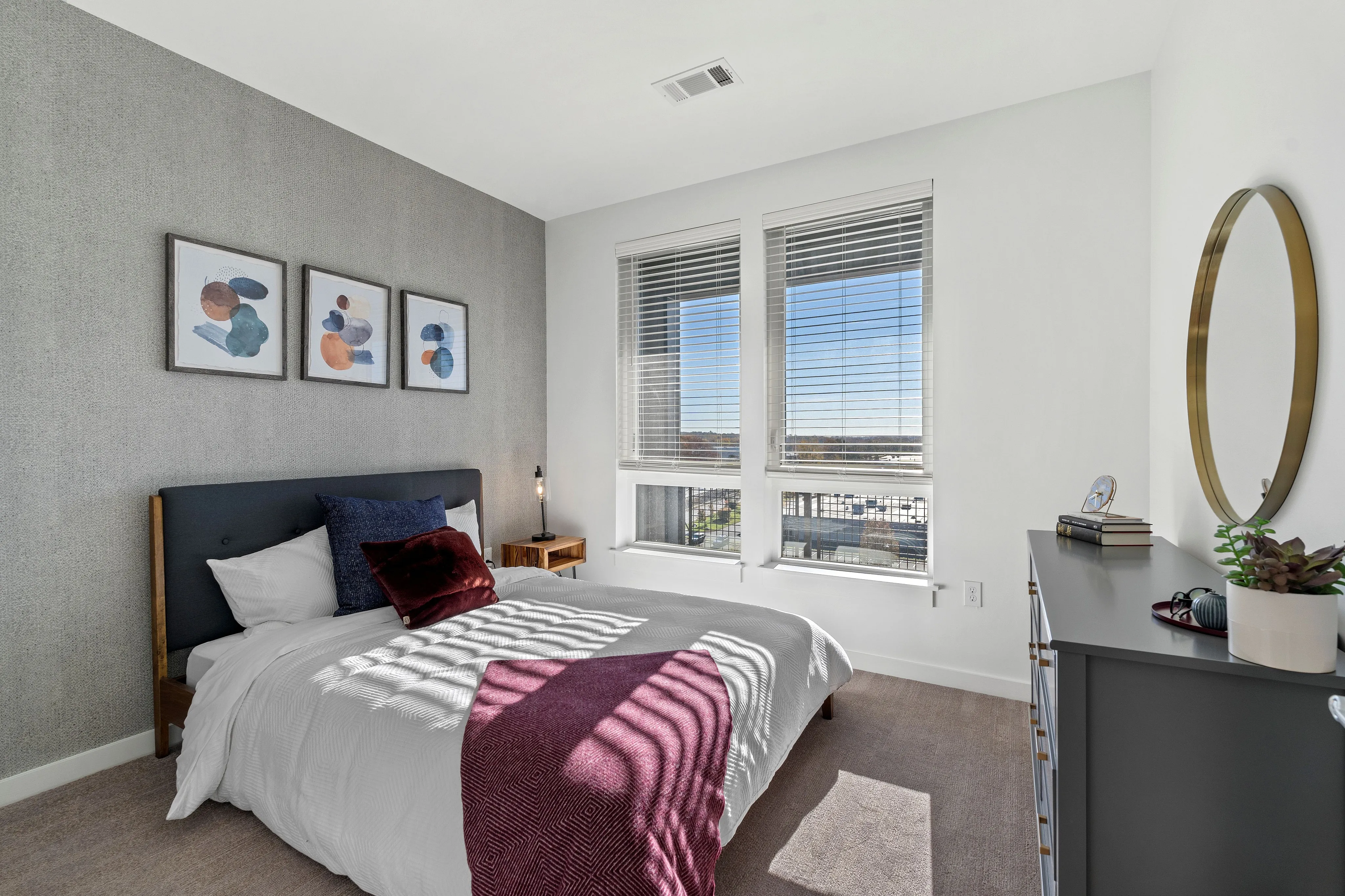 Carpet in bedrooms
