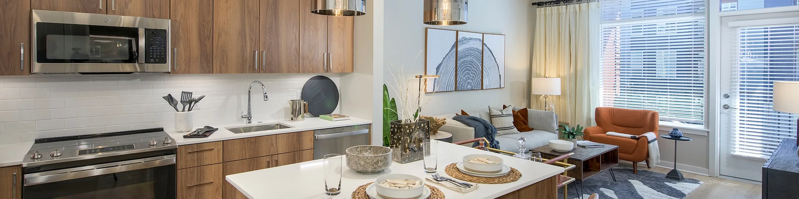 Kitchen of model apartment