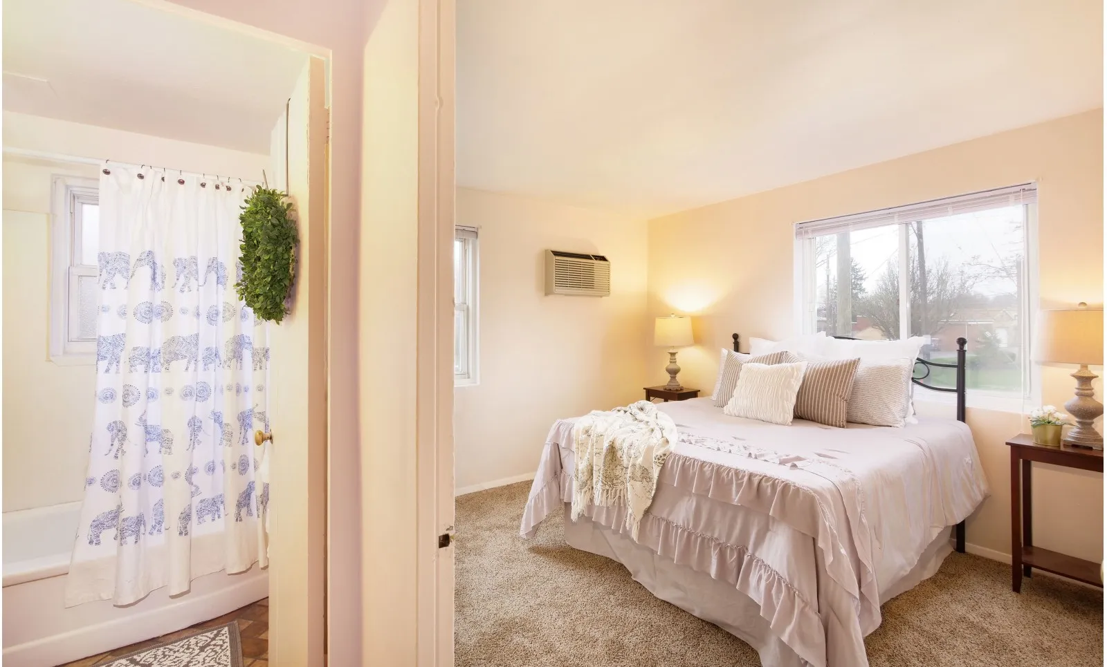 Bedroom and Bathroom