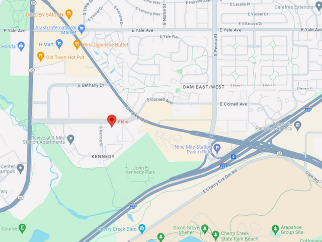 Map of Felix Apartments