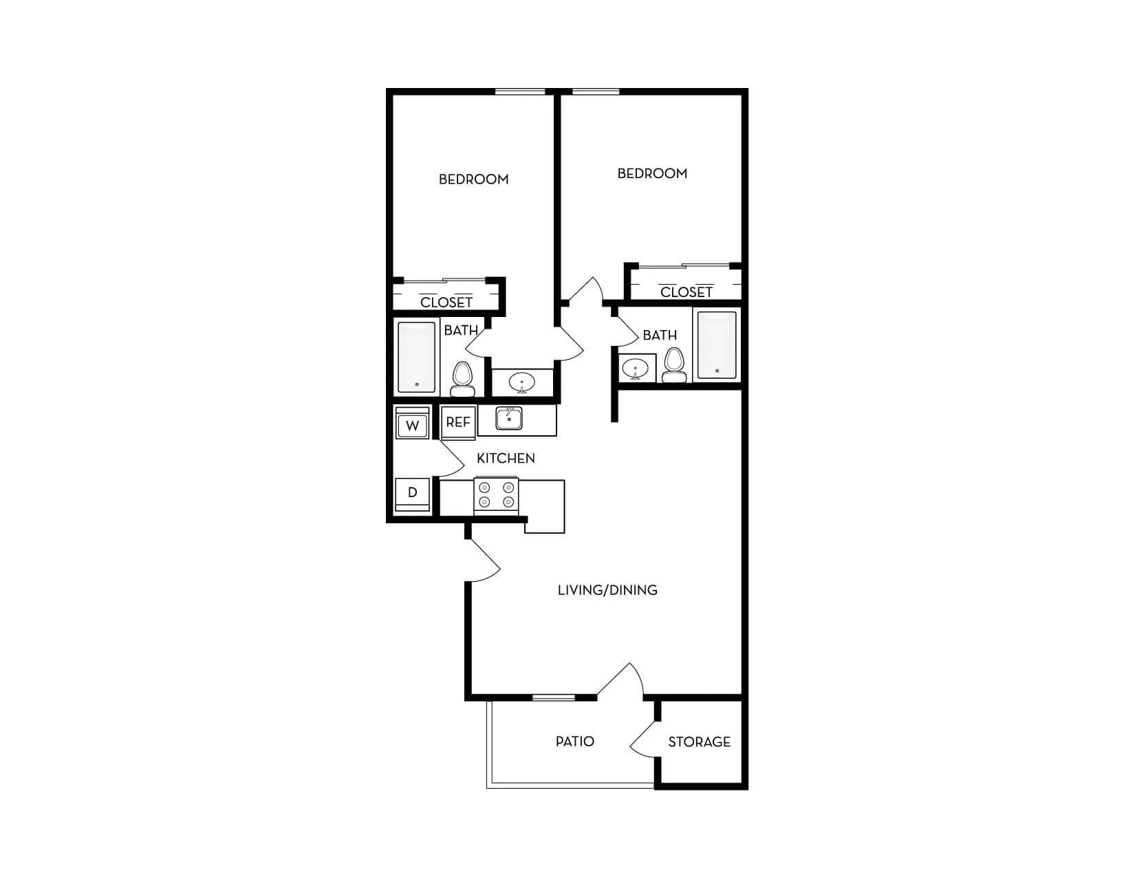 Cala Paradise Valley 2x2 Floorplan