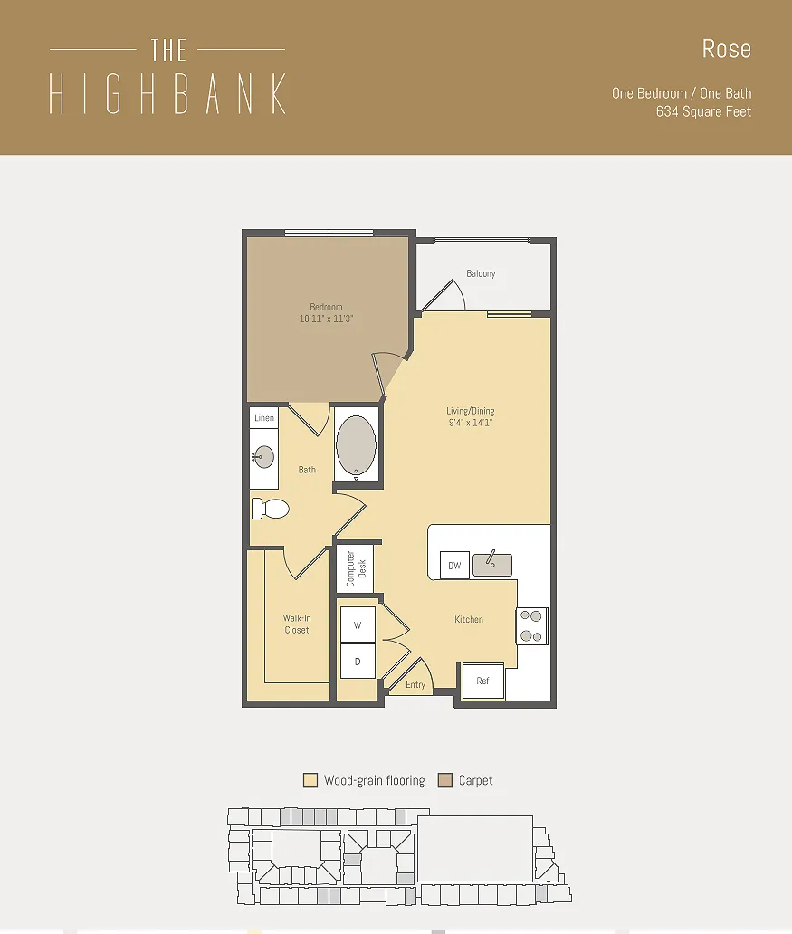 rose 1br1ba 634