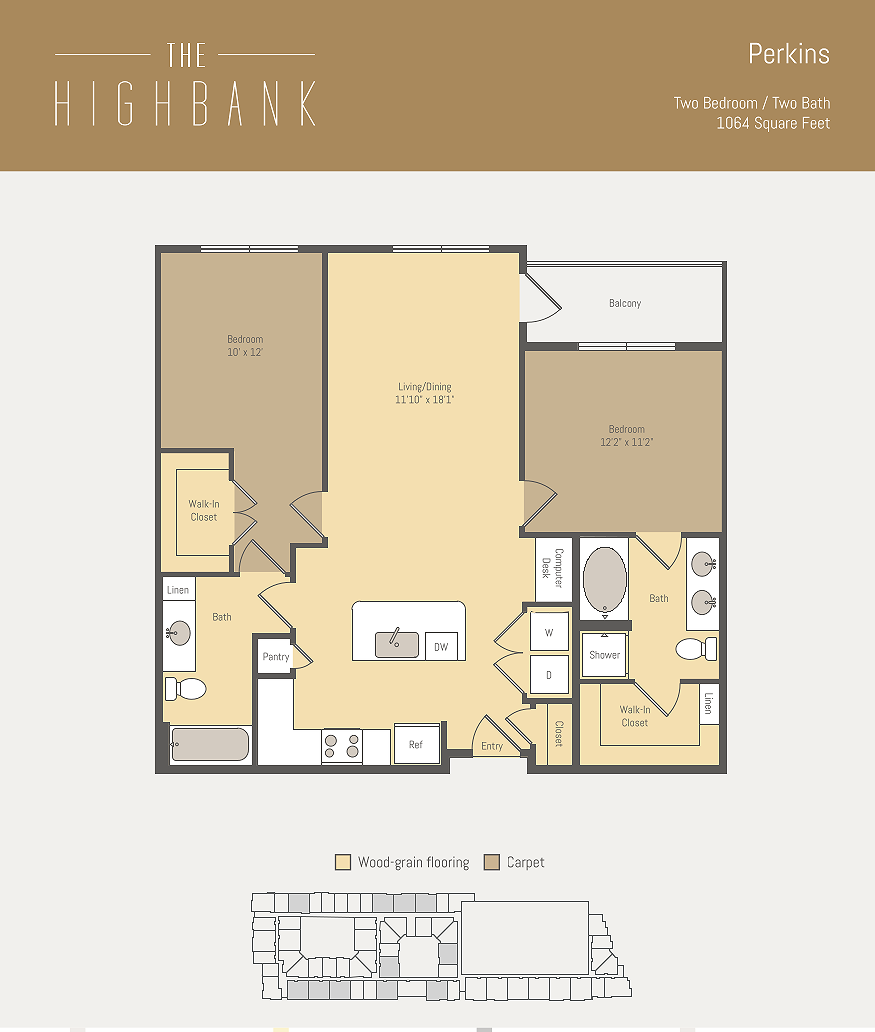 perkings 2br2ba 1064sf