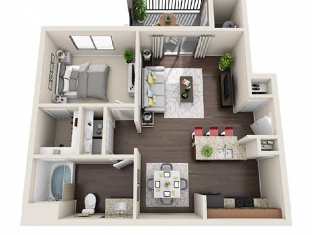 Floor Plans | Lunaire Apartments | 1-3 Bdrm Apts in Goodyear