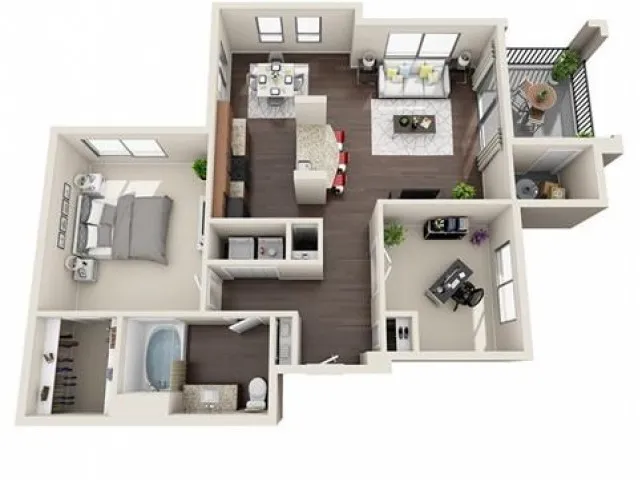 A4-R Floorplan Lunaire Apartments | Goodyear, AZ Apartments