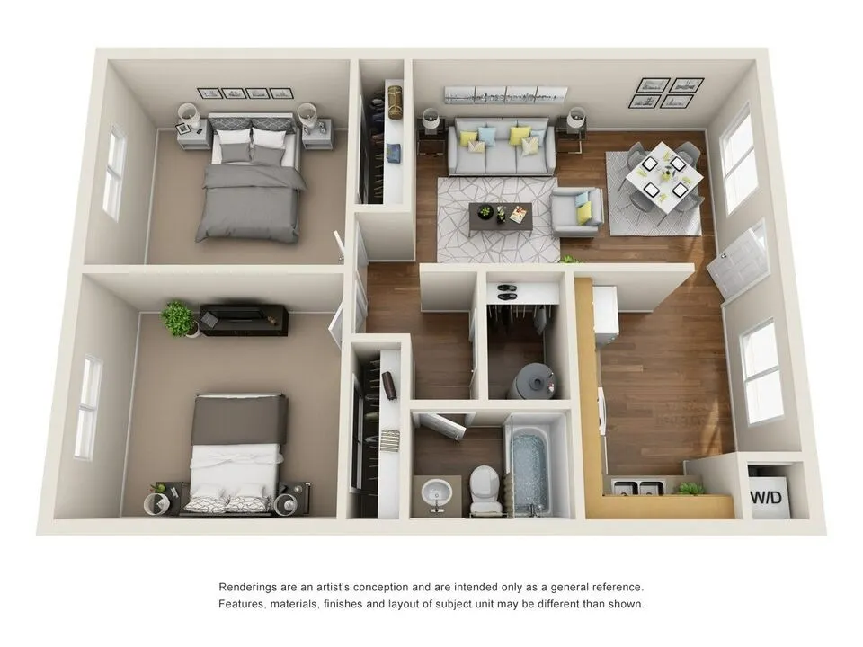 2 bedroom/1 Bathroom