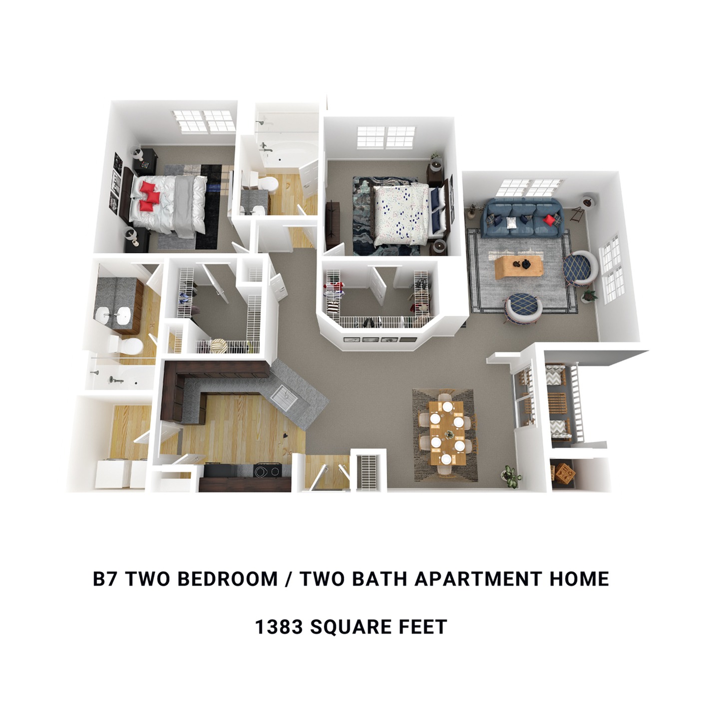 B7- 1,383 sqft