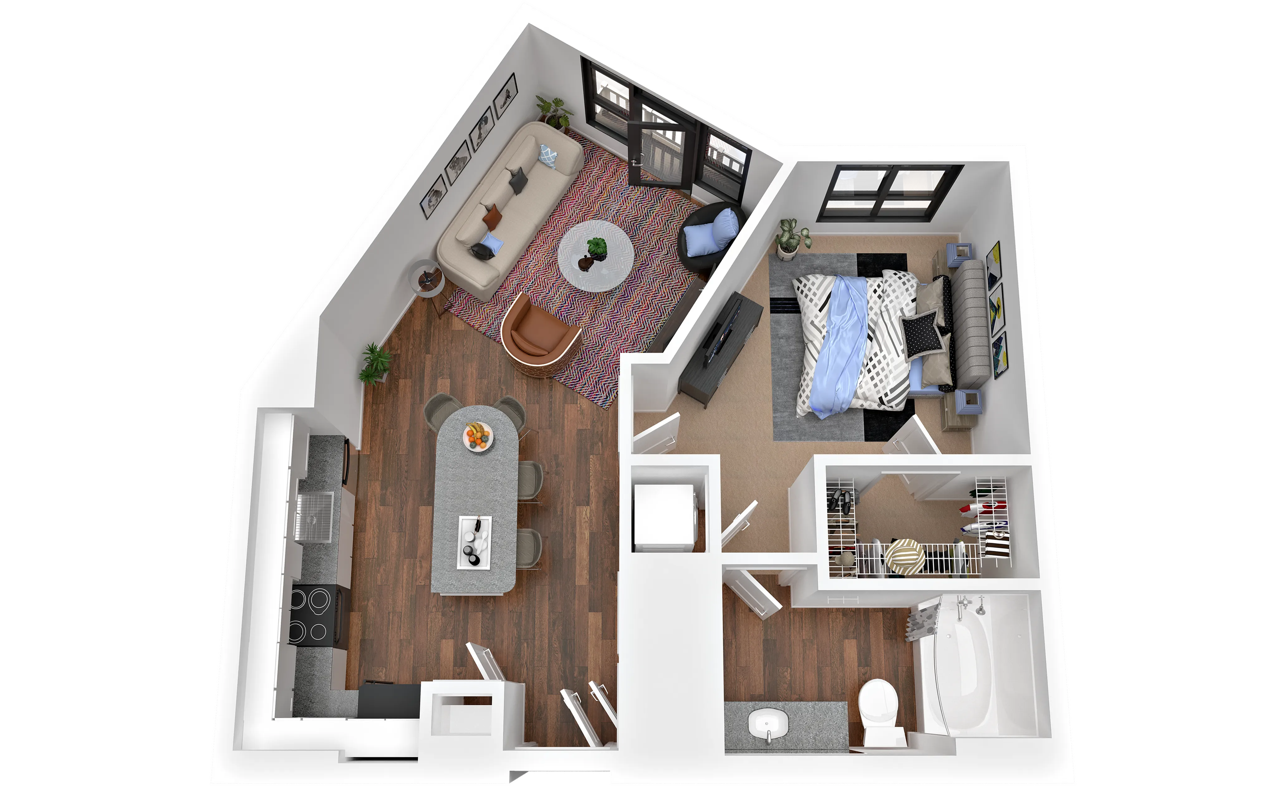 1x1A1 Junior One Bedroom Maven at Wheaton
