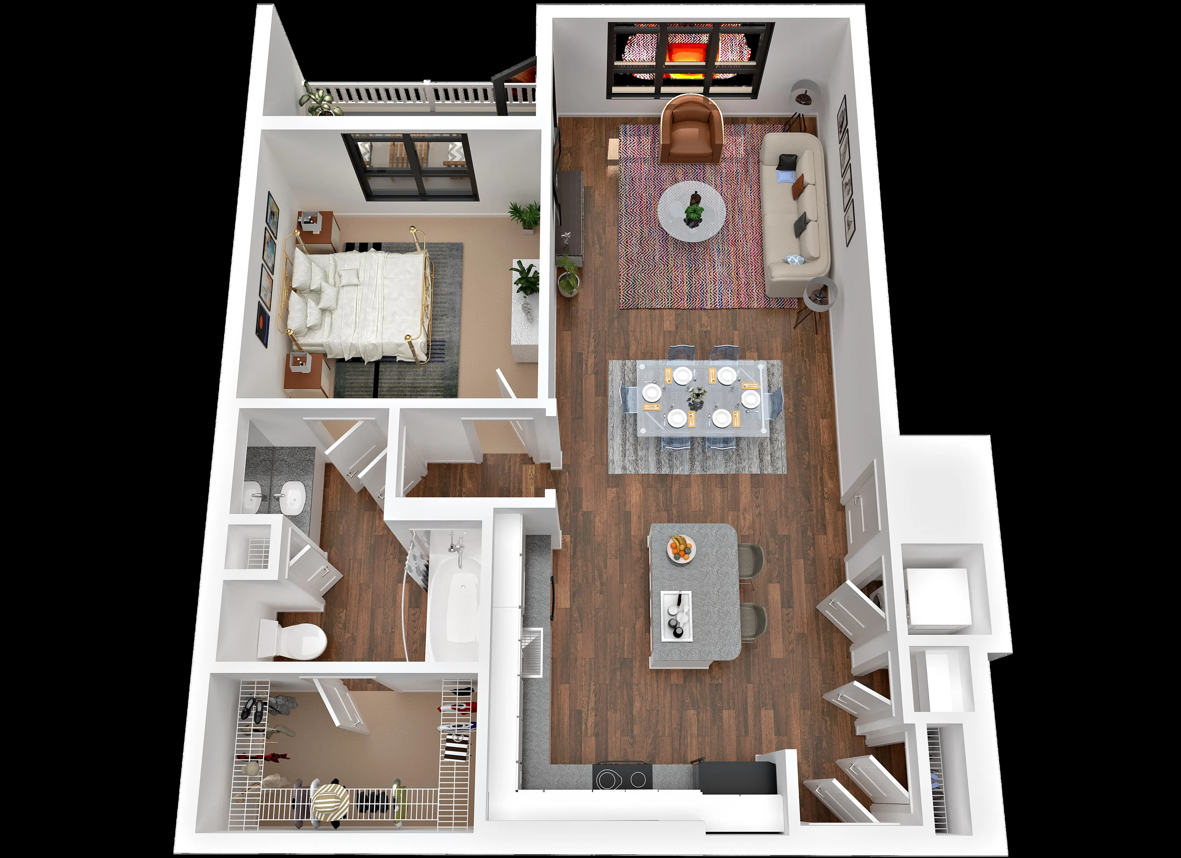 1x1B3 One Bedroom Maven at Wheaton