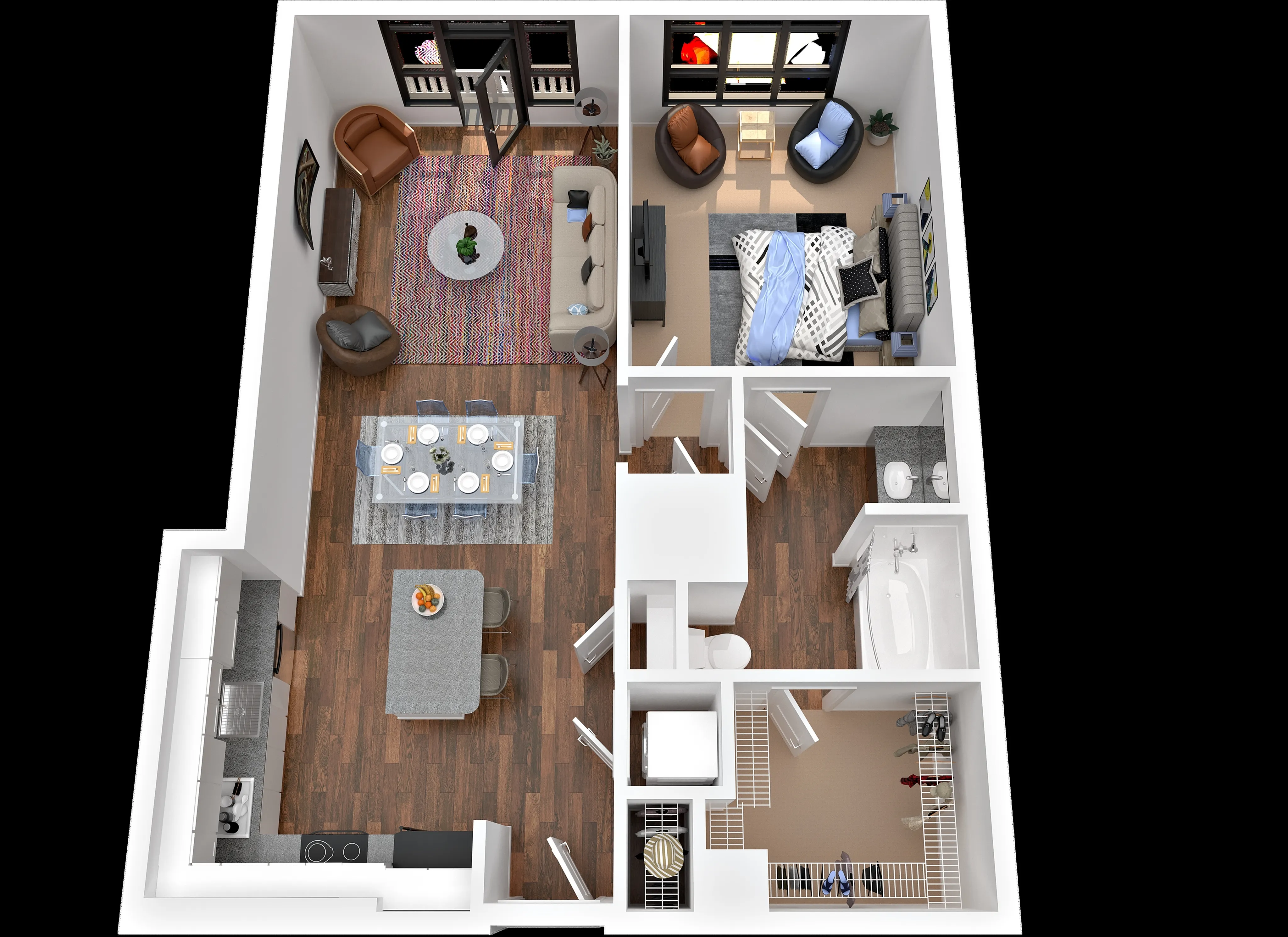 1x1B5 One Bedroom Maven at Wheaton