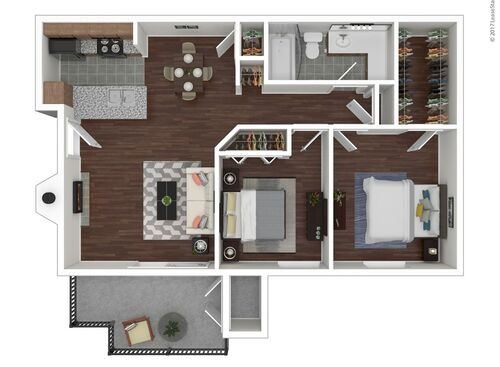2 Bedroom | 2 Bath | 788 sqft