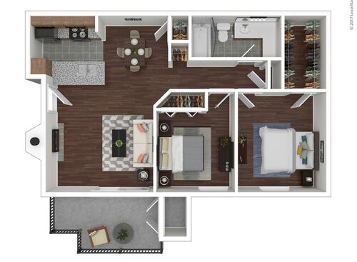 2 Bedroom | 2 Bath | 788 sqft