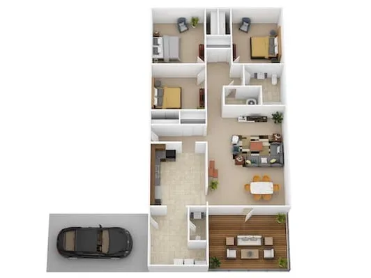 3 Bed Twin
