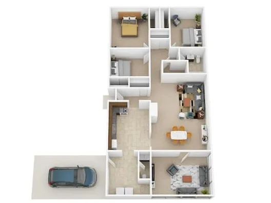 3 Bed Single Home