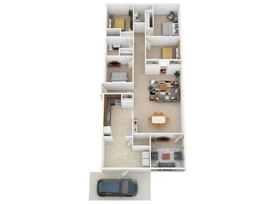 4 Bed Single Home
