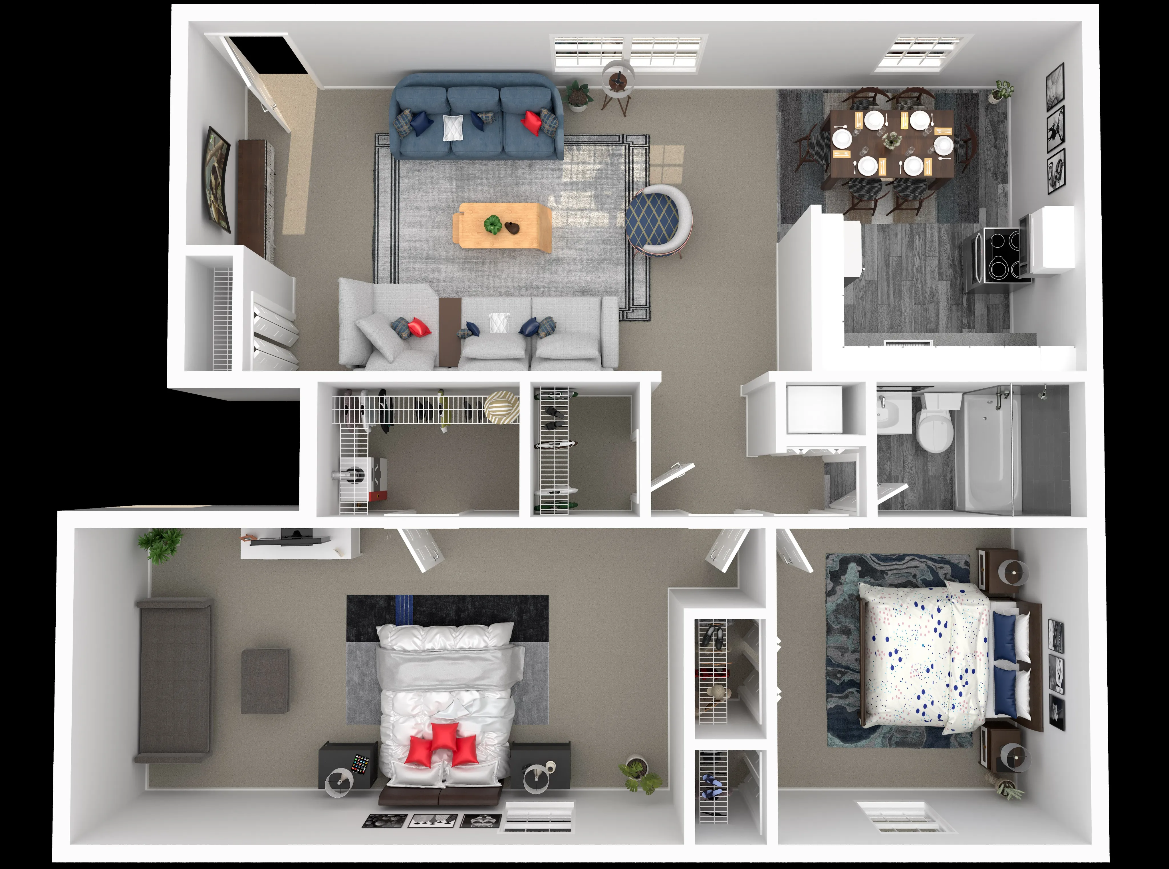 F 2X1 L floor plan