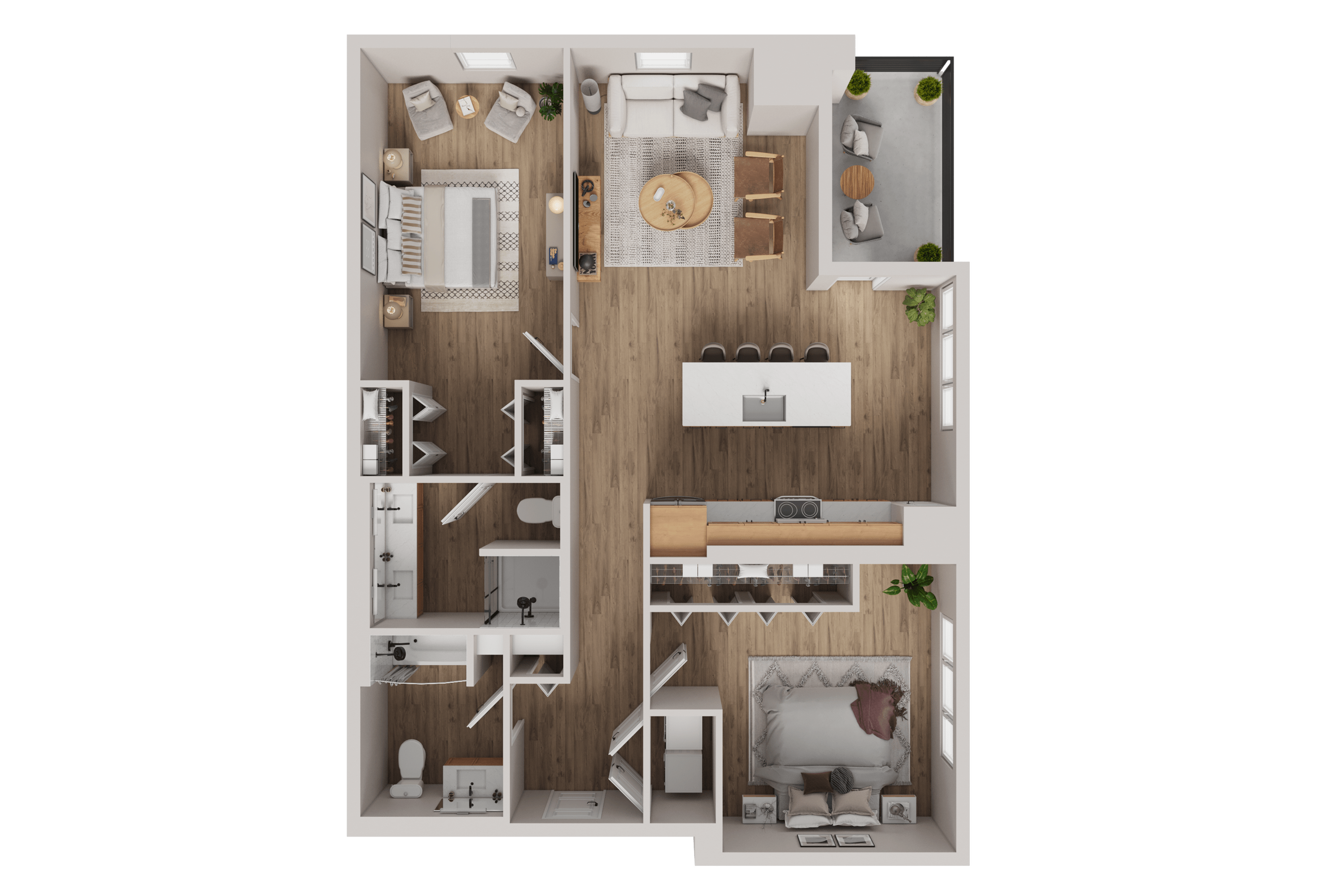 Oak floor plan