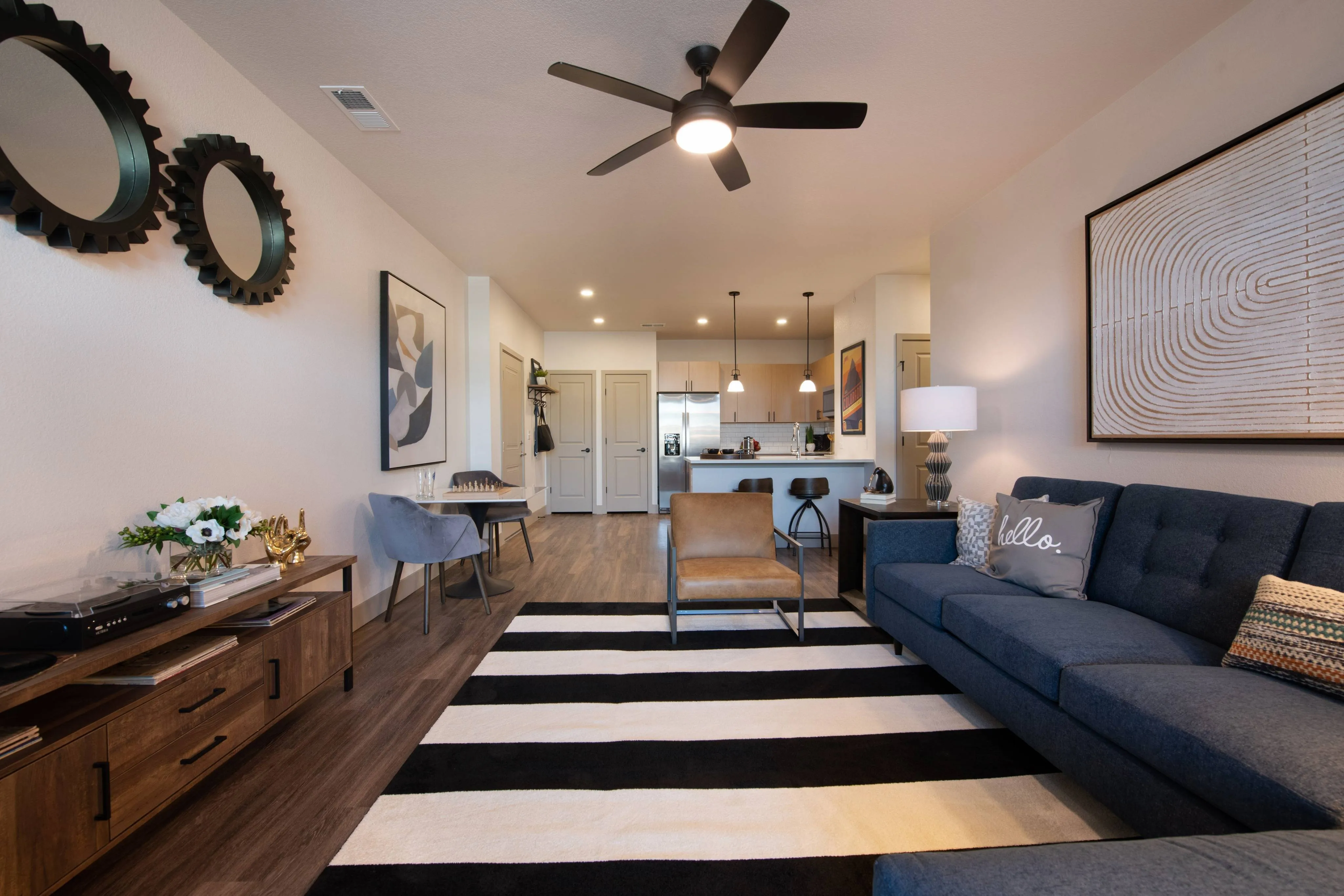 Wood-style plank flooring