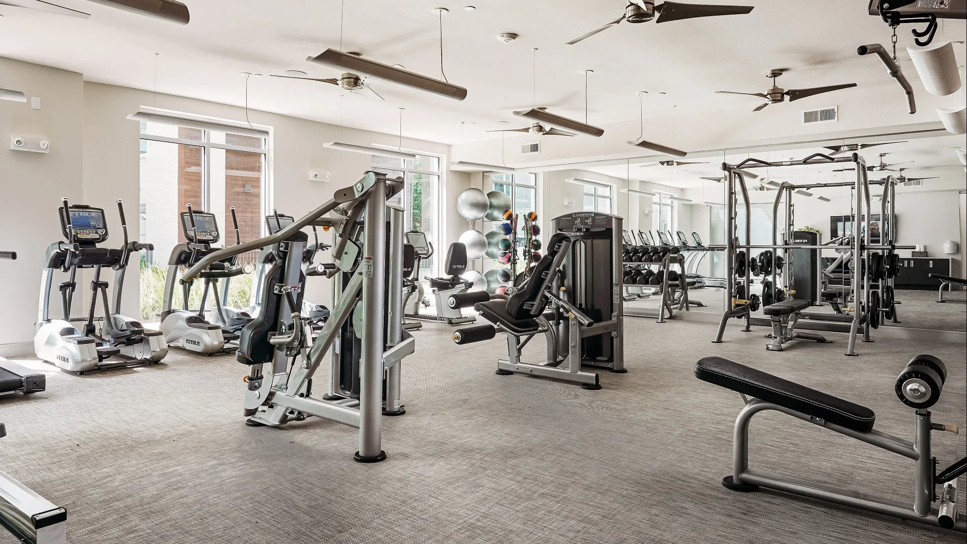 Fitness Center at The Highbank apartments