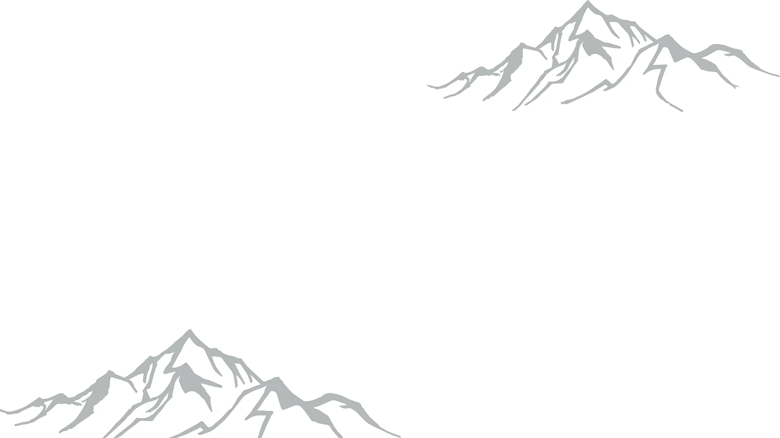 Minimalistic design with elegant mountain illustrations framing the space, perfect for creative projects.