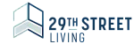 Modern and sleek logo for 29th Street Living, featuring a contemporary geometric design.
