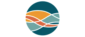 Elegant logo design with colorful, flowing lines in a circular shape, evoking a sense of harmony and style.