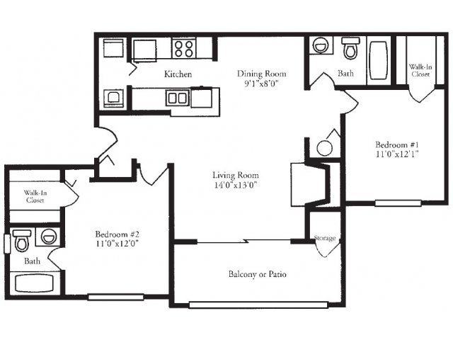 James | 2 Bed Apartment | OAKS AT GAYTON, LLC