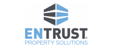 Entrust Property Solutions gray and blue logo